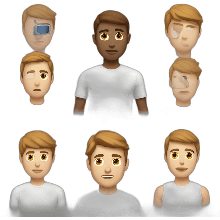 White-men-with-brown-hair-and-nike-tech emoji