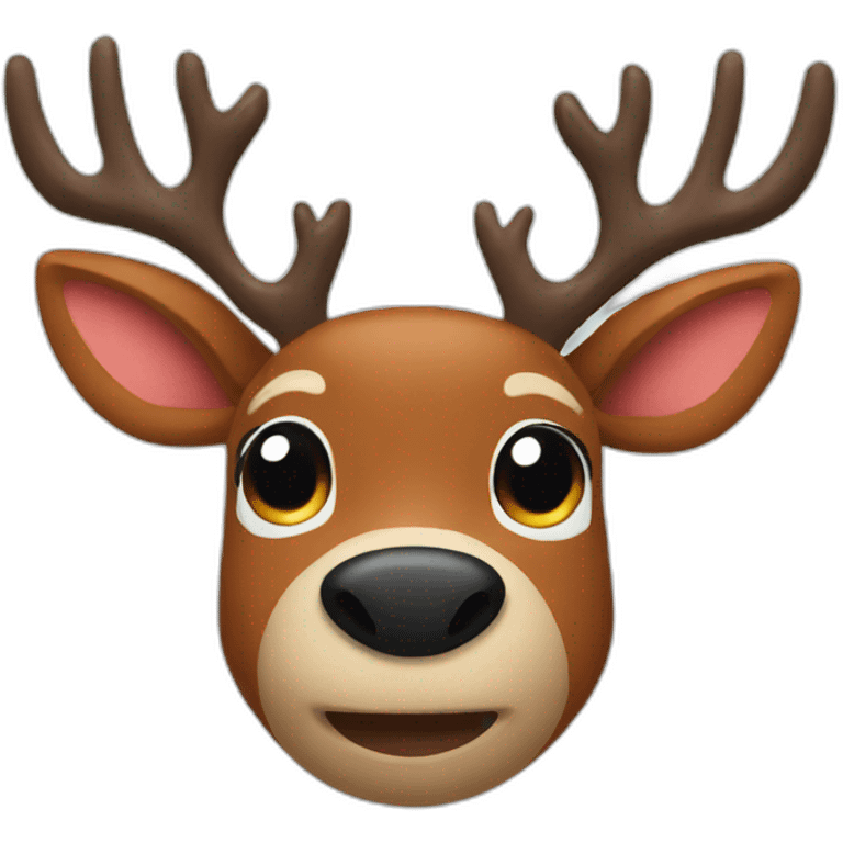 rudolph face emoji