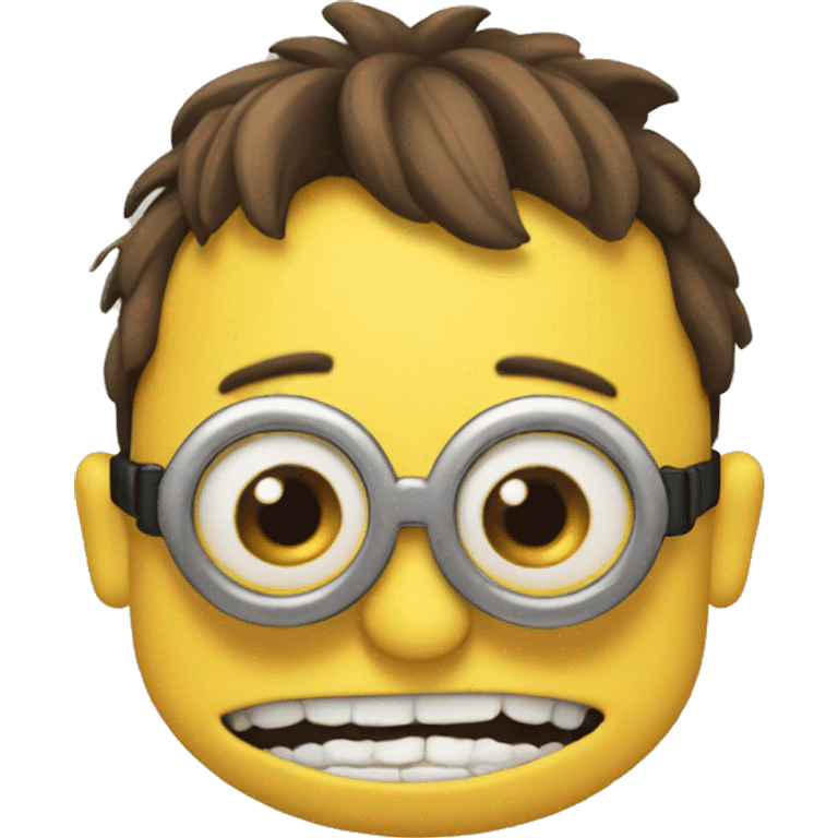 Minion smirking emoji