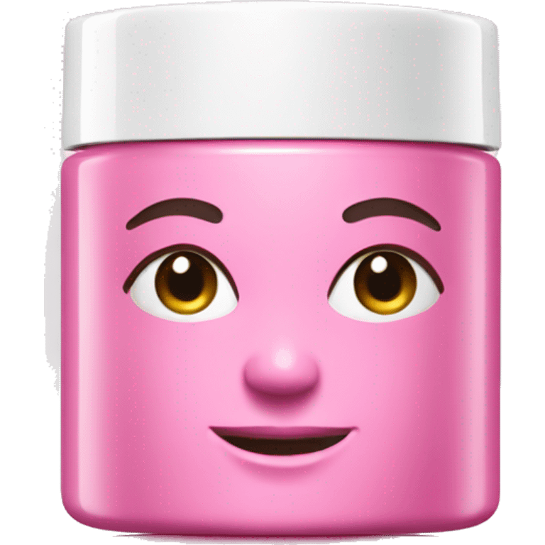 Pink face cream product emoji