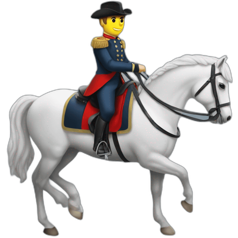 Macron sur cheval emoji