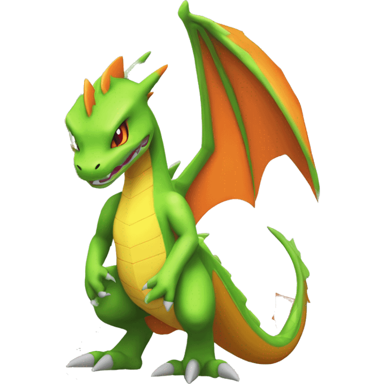 Cool Edgy Fakemon-Pokémon-Flygon-Charizard-Spyro With Full Body Detailed High Quality emoji