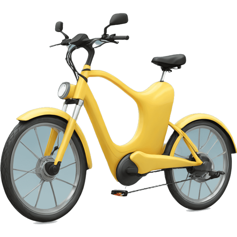 ebike with long tail that spaces 2 kids emoji