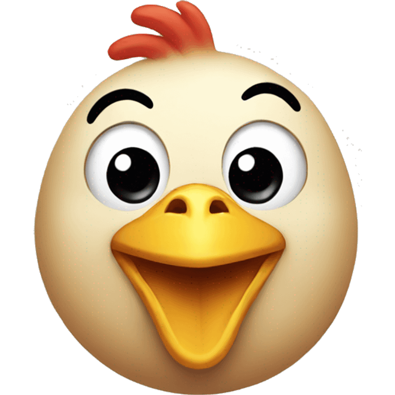 chicken smiling emoji