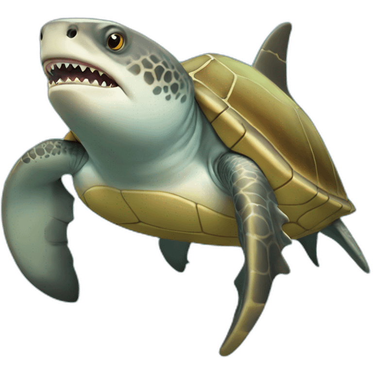 Shark Sea Turtle emoji