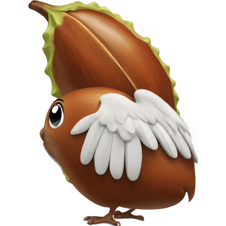 chestnut with wing emoji