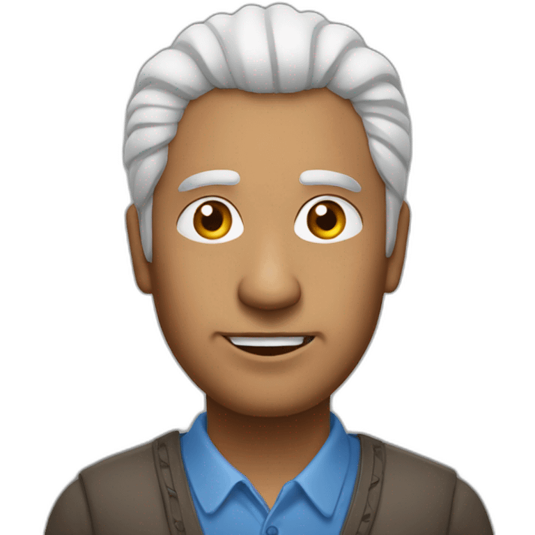 mature indian man with white bristle emoji