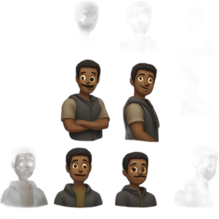 seven men emoji