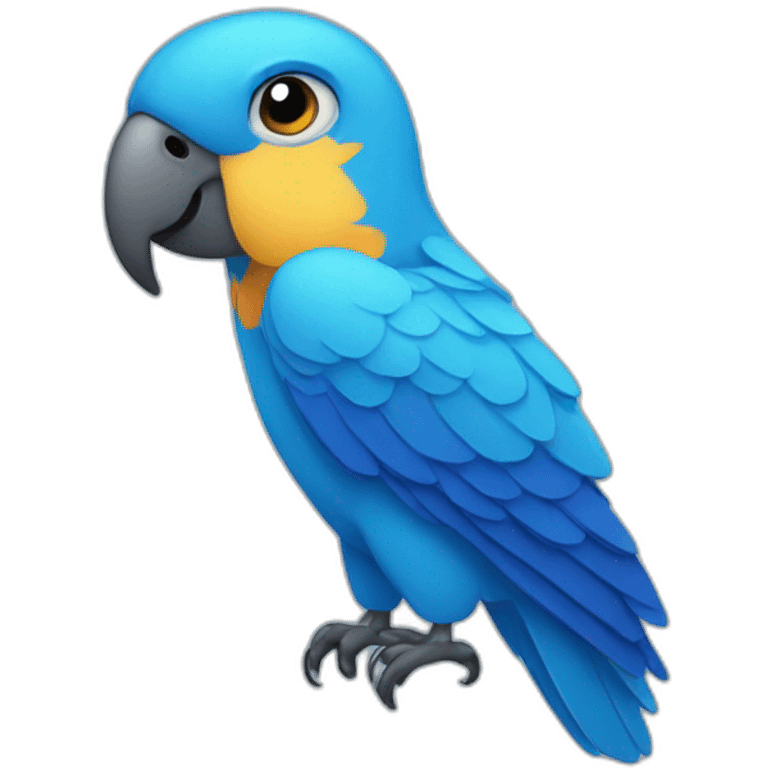 blue parrot emoji