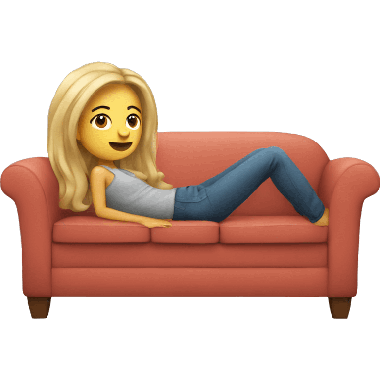 Girl in a couch emoji