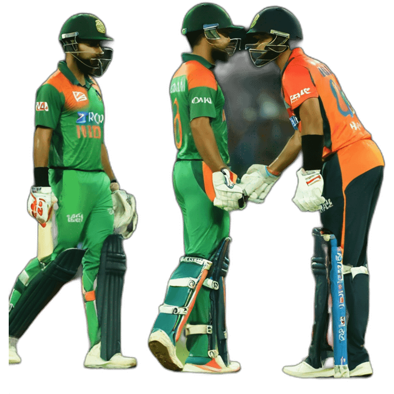 virat kohli kiss babar azam emoji