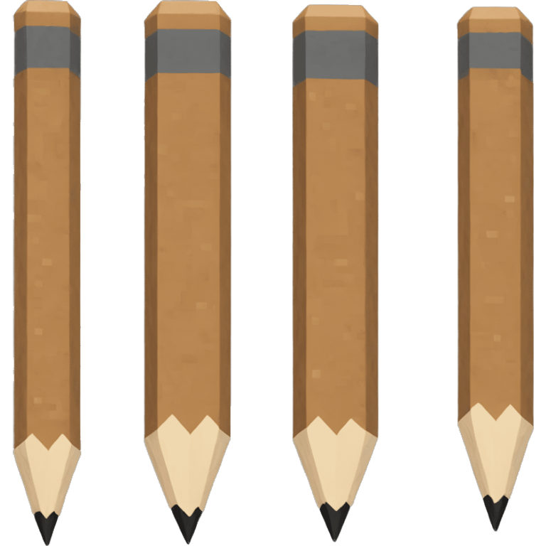 a minecraft pencil emoji