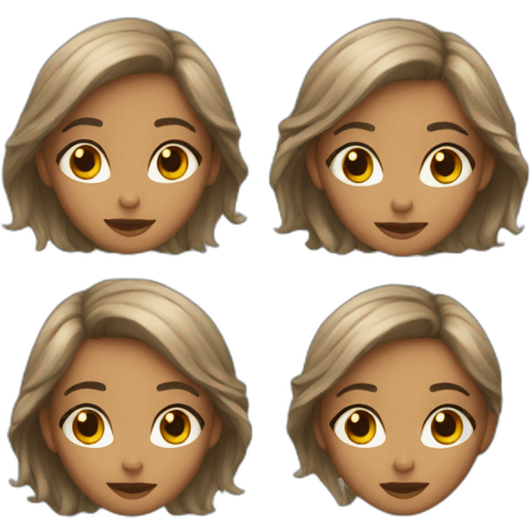 Five girls emoji