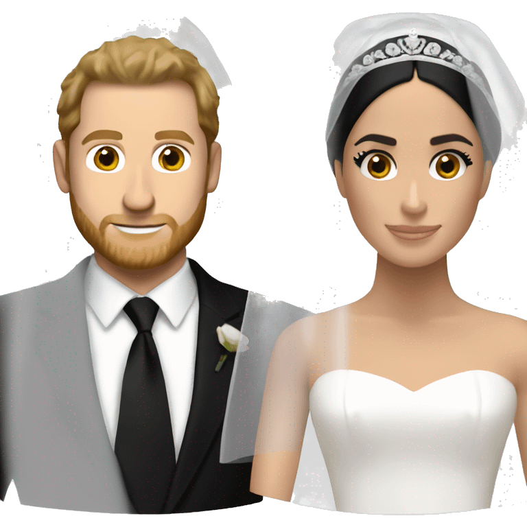 Meghan Markle bridal veil emoji