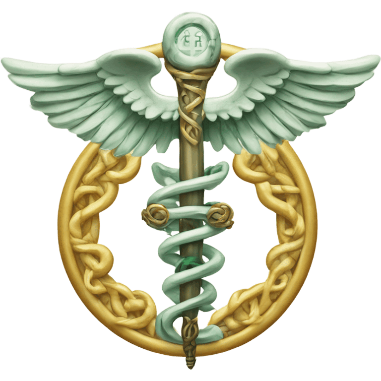 Elaborate and detailed caduceus  emoji