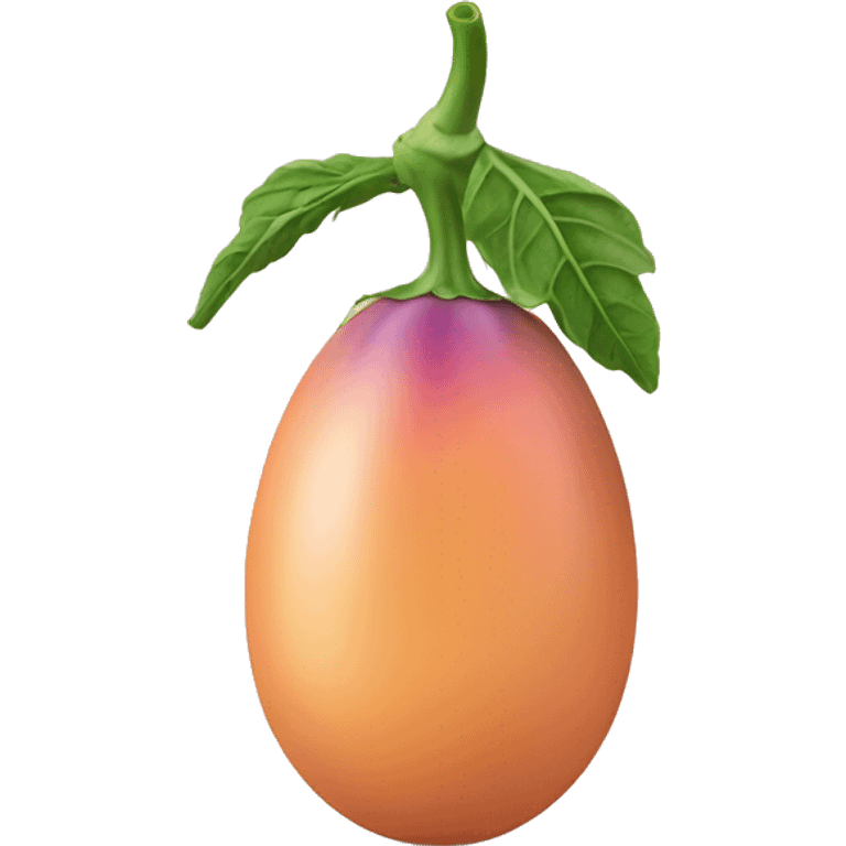 Peach coloured egg plant  emoji