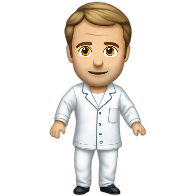 Emmanuel macron en pijama emoji