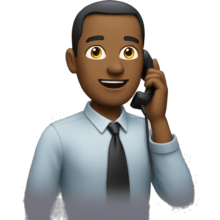 man speaking on phone emoji