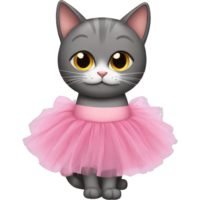 cat with a tutu emoji