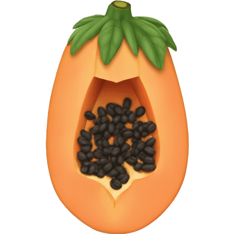 Papaya emoji