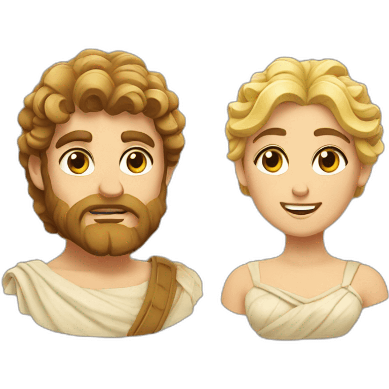 greek gods couple emoji