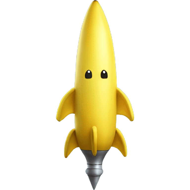 A giant banana rocket emoji