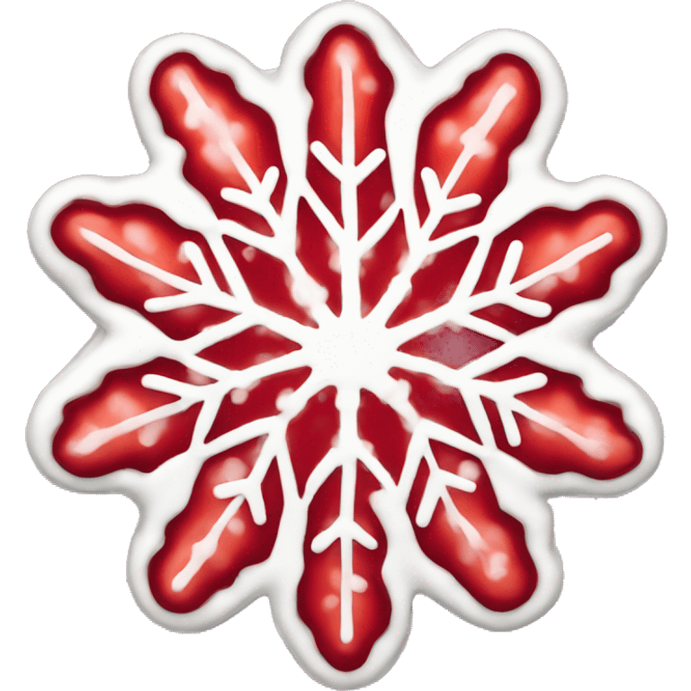 Strawberry Snowflake Crisp emoji