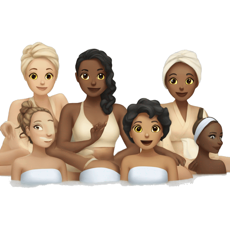 Spa day with my ladies emoji