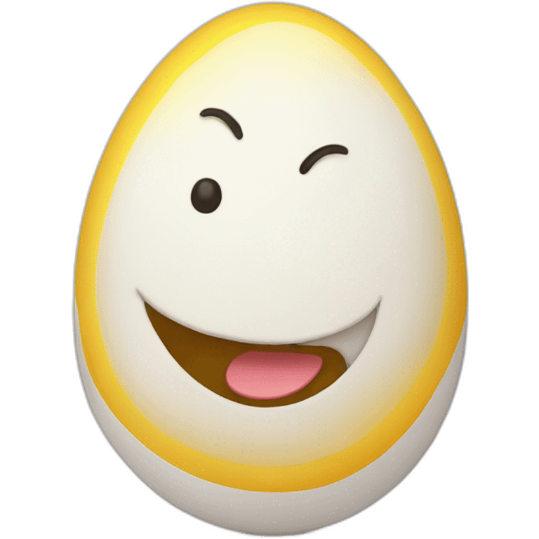 Happy egg emoji