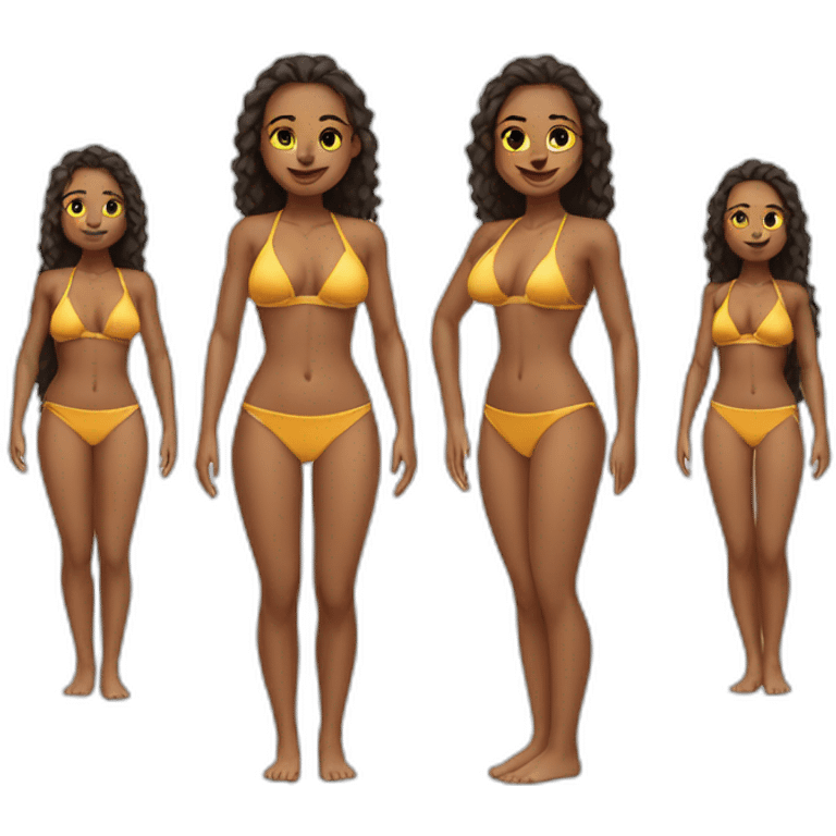 full body beauty-in-a-small-bikini both sides emoji