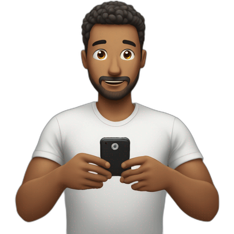 man watching in his phone emoji