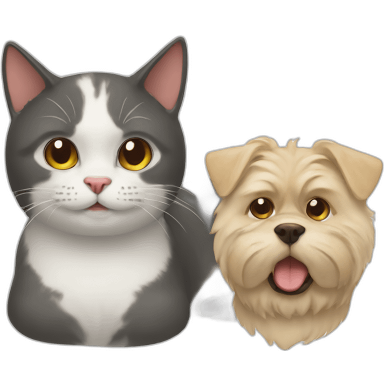 Cat with dog head emoji