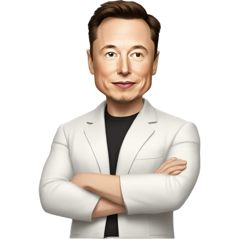 elon musk in tesla emoji