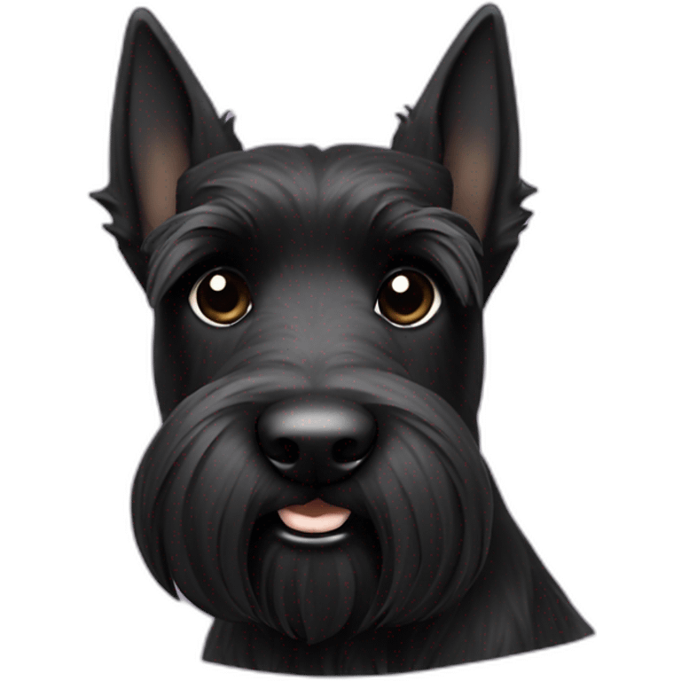 scottish terrier all black emoji