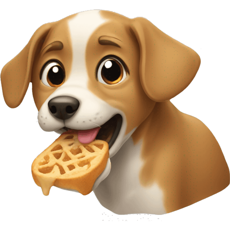 Dog eating  emoji