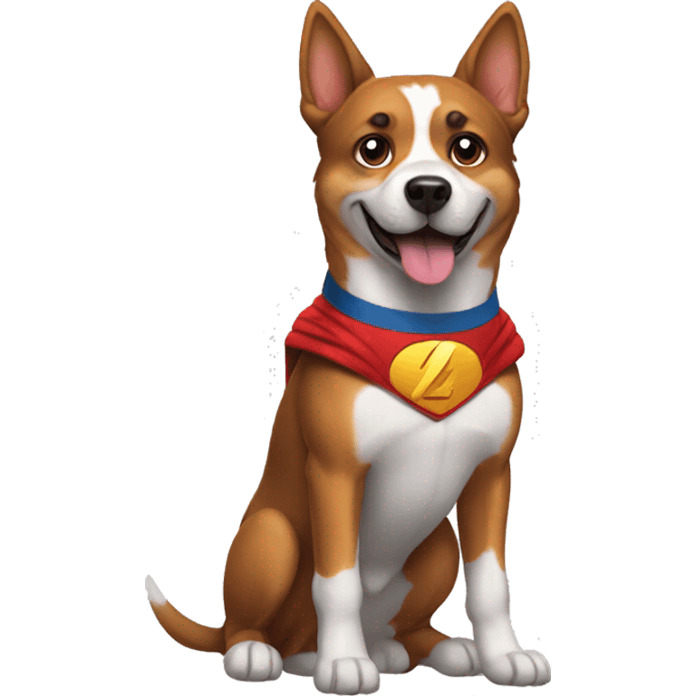 superhero dog emoji