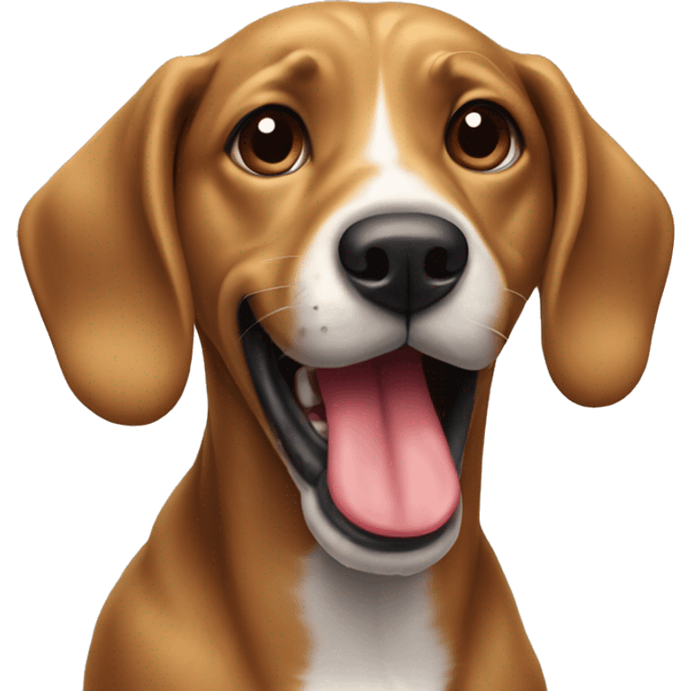 Dog with tounge out emoji