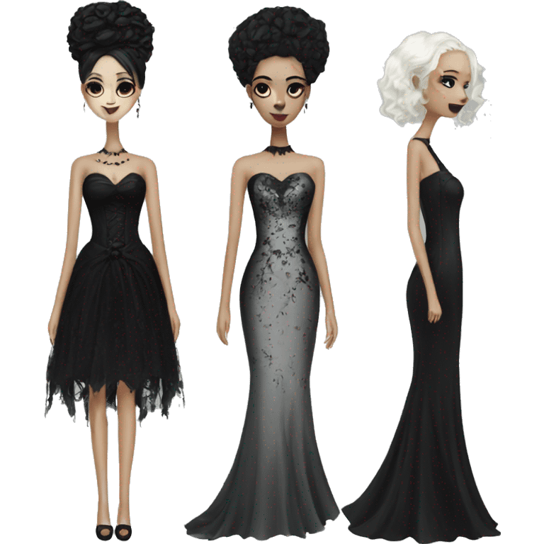 Goth wedding dresses  emoji