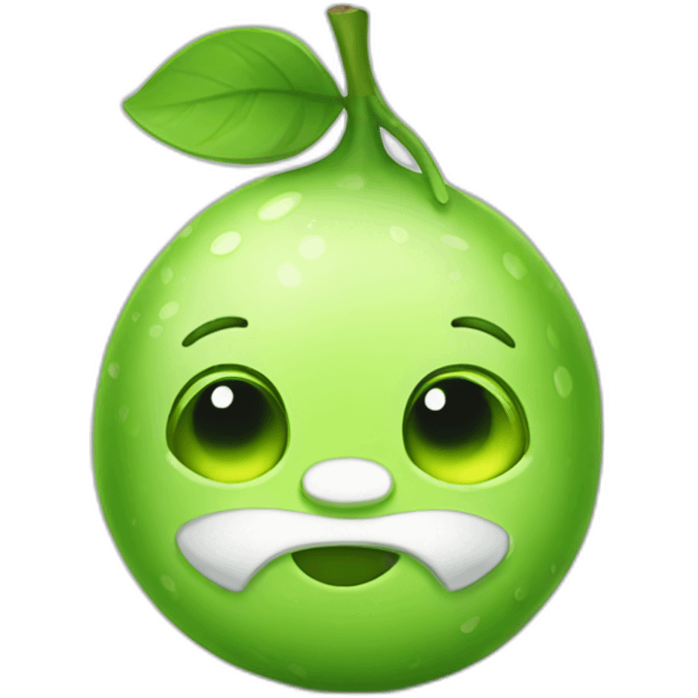 cute lime charcter emoji