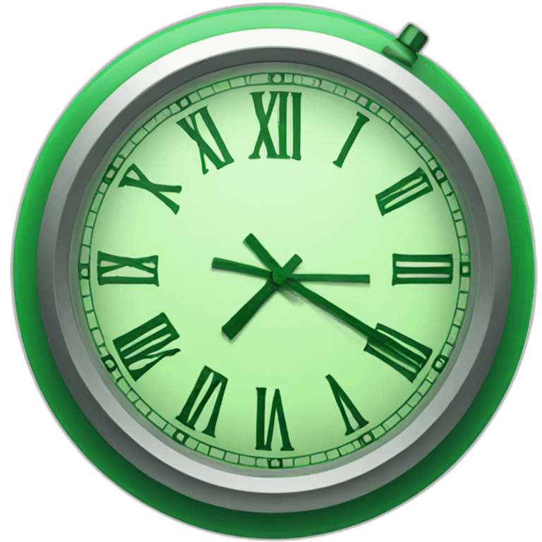 green clock emoji