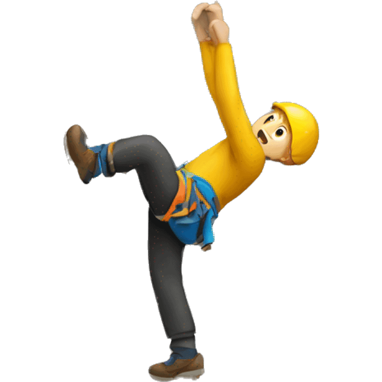 a person climbing emoji