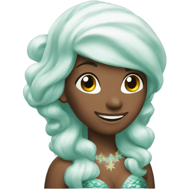 Merry Christmas mermaid emoji