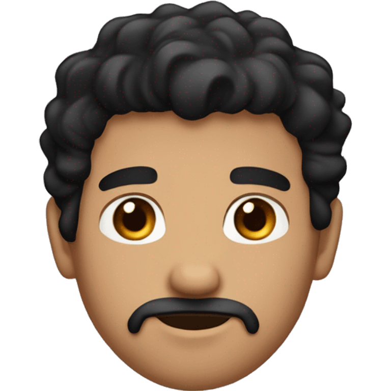 the best guy with black hair and brown eyes with goatee emoji