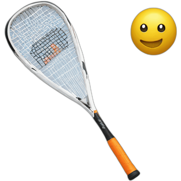 2 squash raket with balls emoji