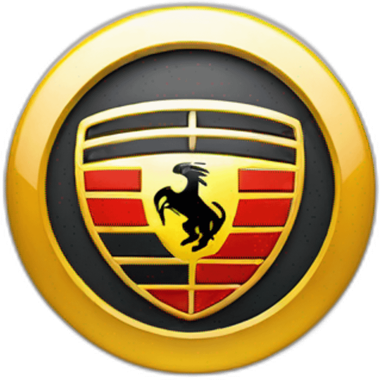 Porsche logo without text emoji