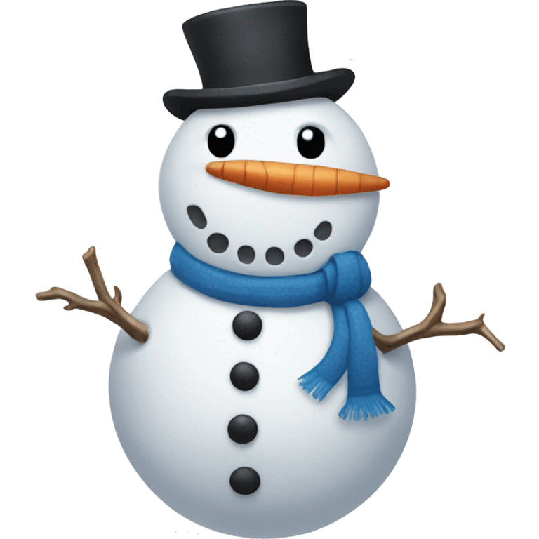 Snowman with bow  emoji