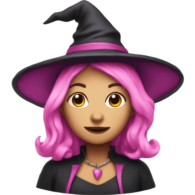 Pink witch emoji