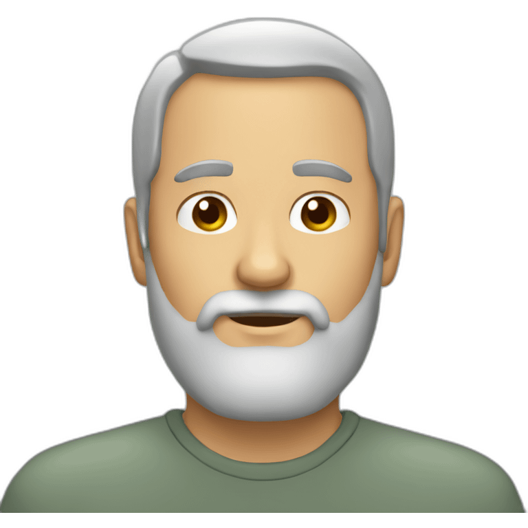 50 yo beard male emoji