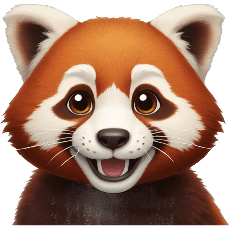 Smiling Red panda emoji