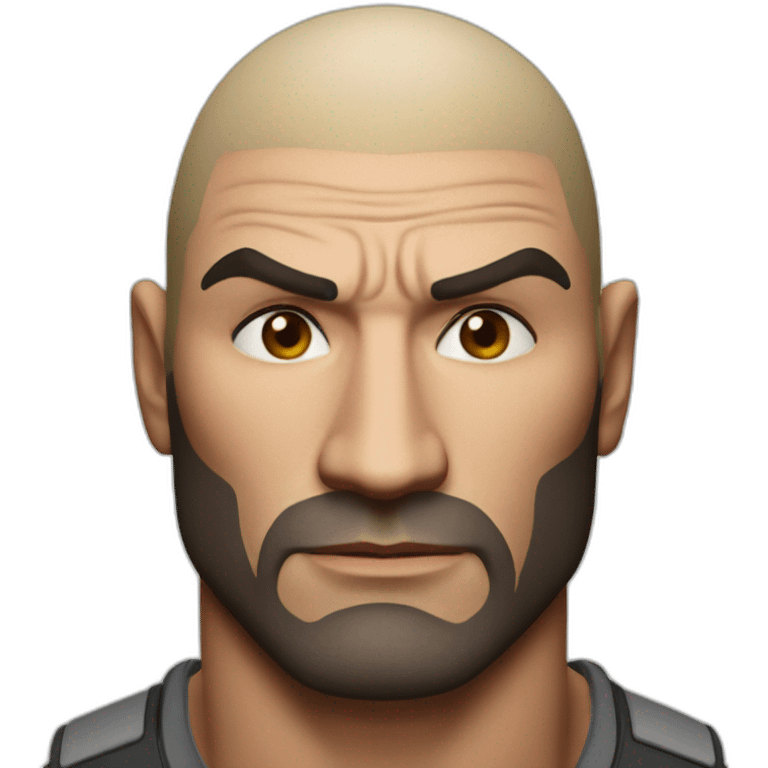 actor dave bautista serious emoji